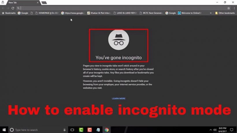 How do I enable incognito mode?