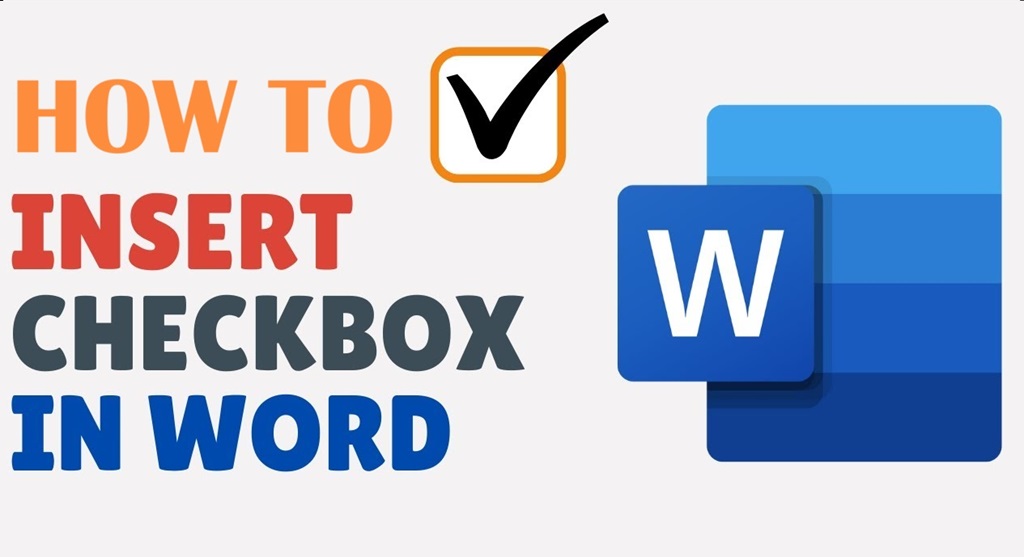 How do you insert a box with a checkmark in Word?