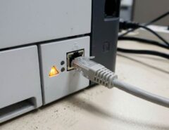 Wireless printer showing offline status on computer