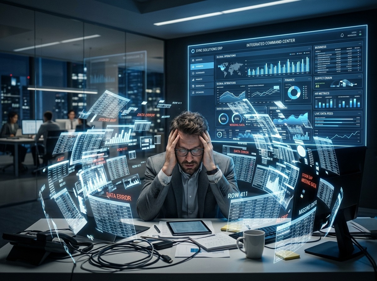 Business switching from spreadsheets to an ERP system