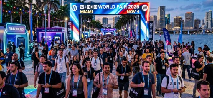 Crowd of attendees at the WIRED World Fair 2026 event in Miami on November 4